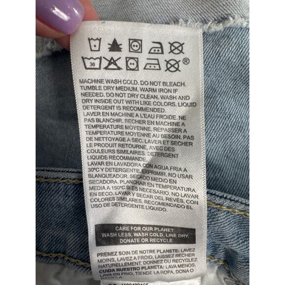 Denizen Levi's Womens Mid Rise Light Wash Jean Shorts Size 6/28 - Picture 6 of 9